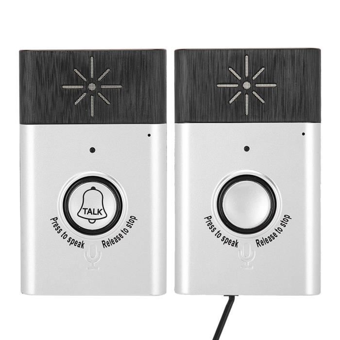 Sistema de intercomunicación inalámbrico portátil de 2,4 GHz con doble voz y conector DIN.