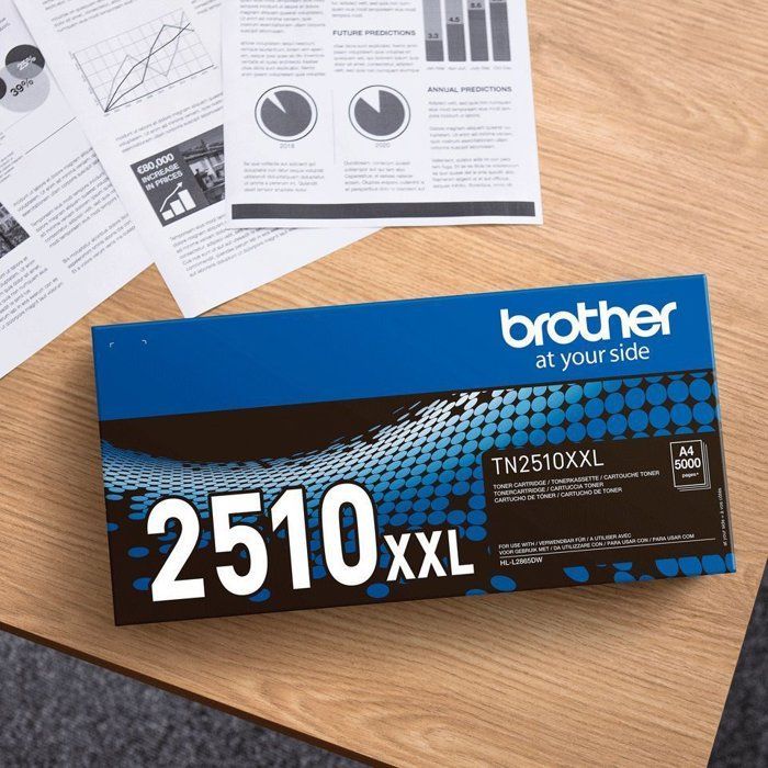 Toner noir haute capacité Brother TN2510XL - 3000 pages
