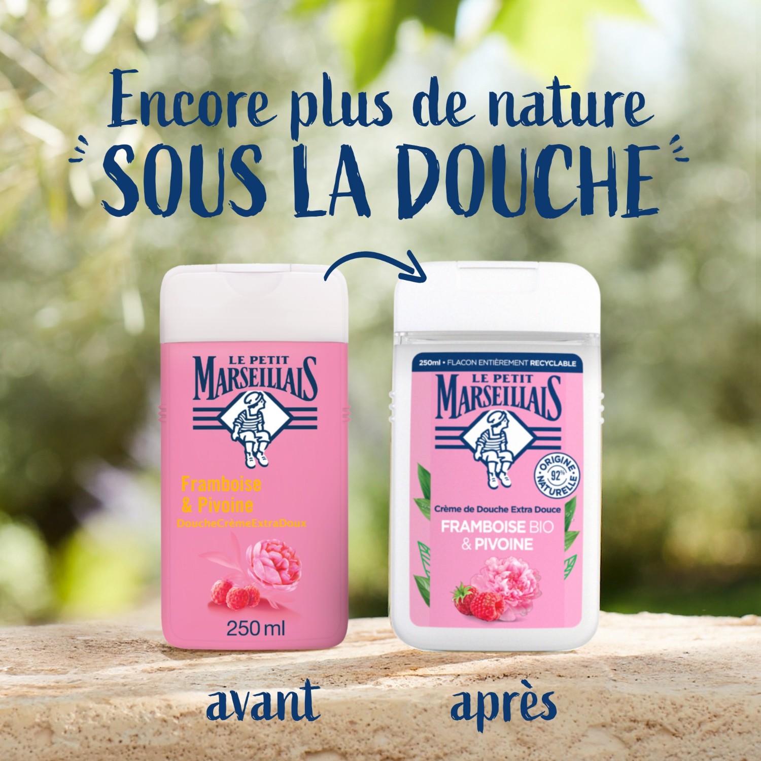 Le Petit Marseillais Gel Douche Cueillettes Fruitées Framboise/Pivoine
