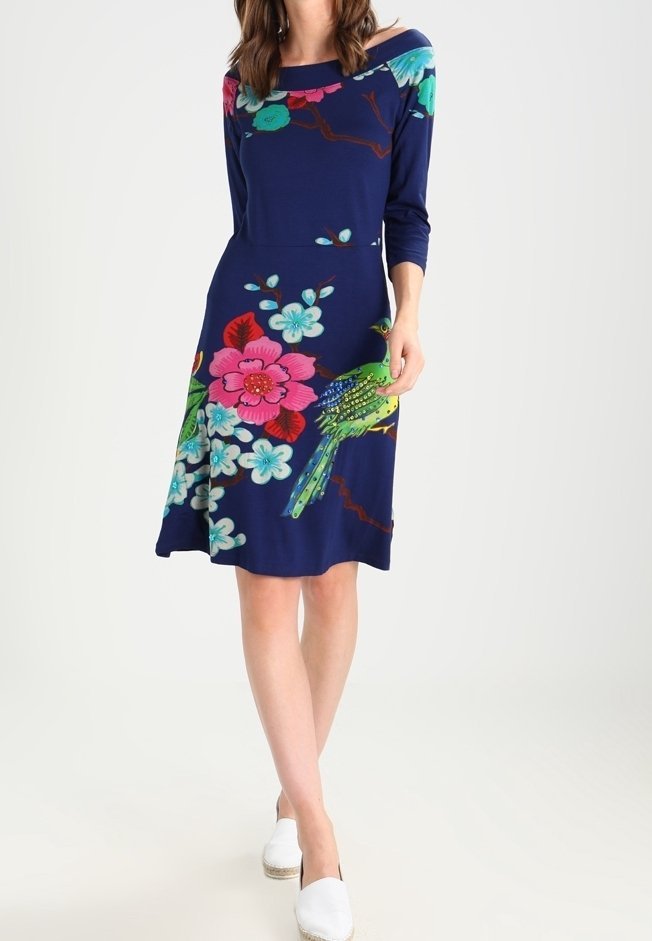 Abito in jersey Desigual - blu