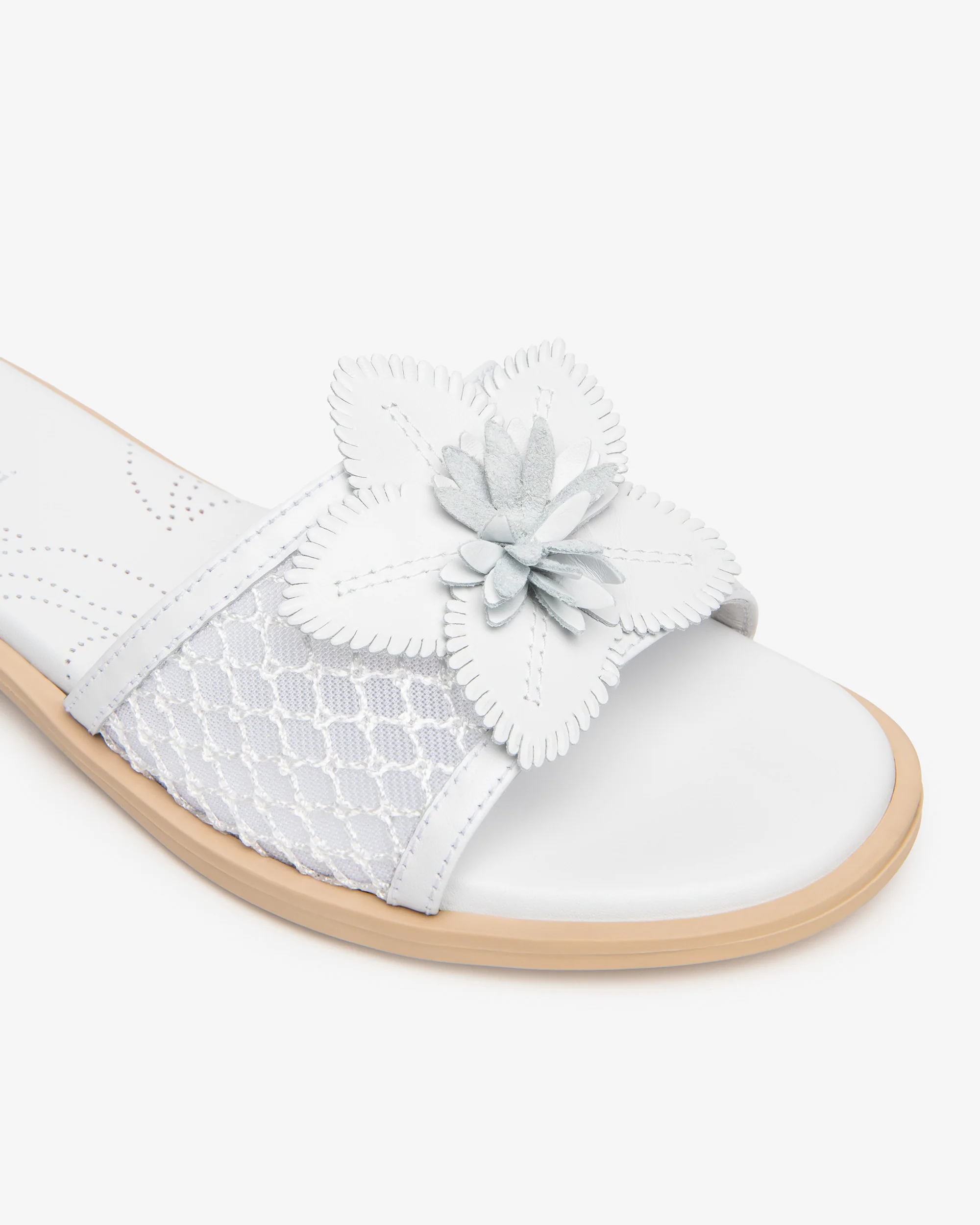  Damen-Hausschuhe aus Leder und Canvas