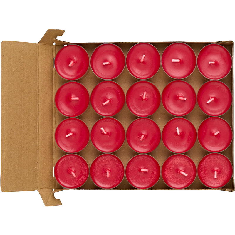 Vie Eco värmeljus 20-pack 6 timmar röd Vie Eco