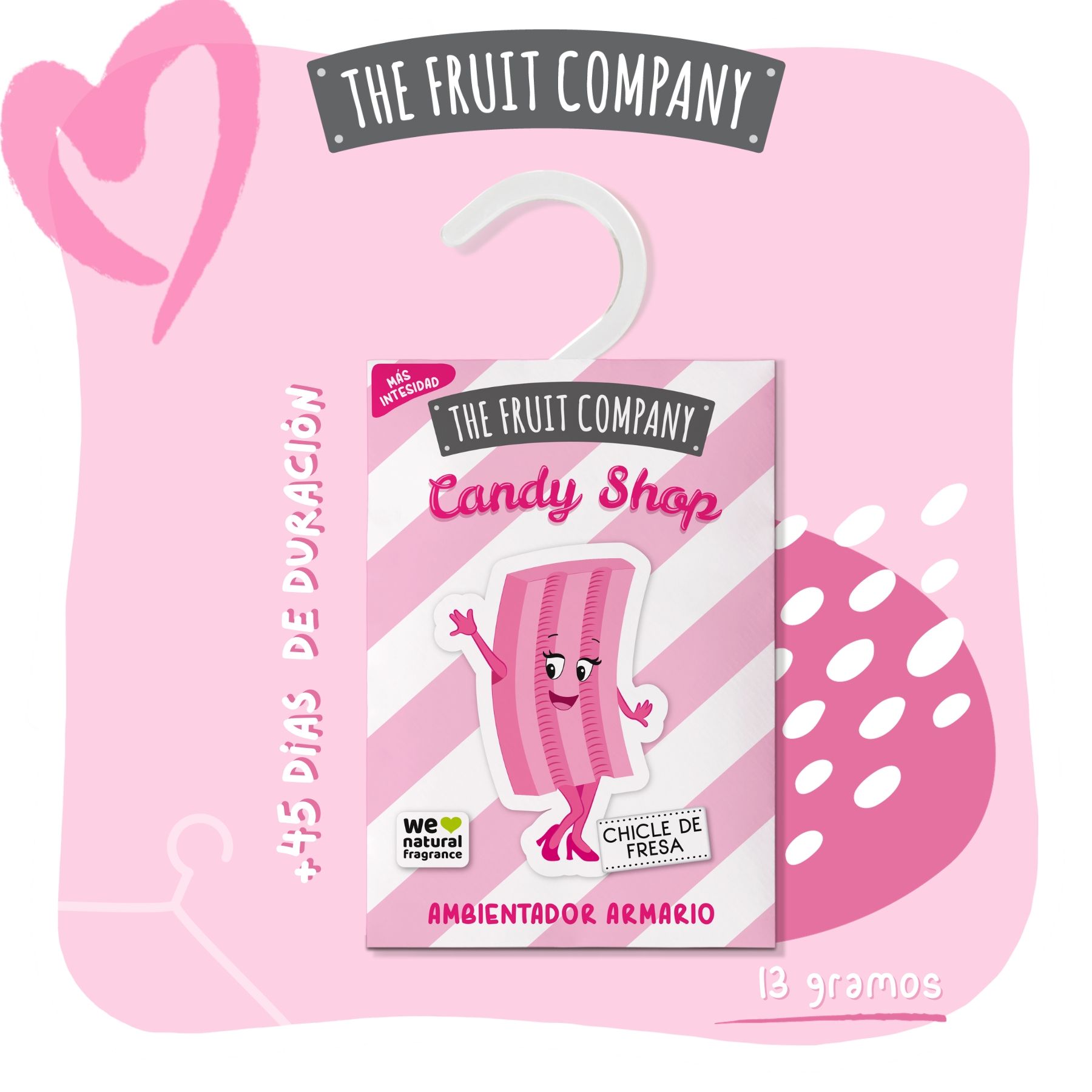Osvježivač zraka za ormar s mirisom žvakaće gume Candy Shop Strawberry Osvježivači zraka i svijeće