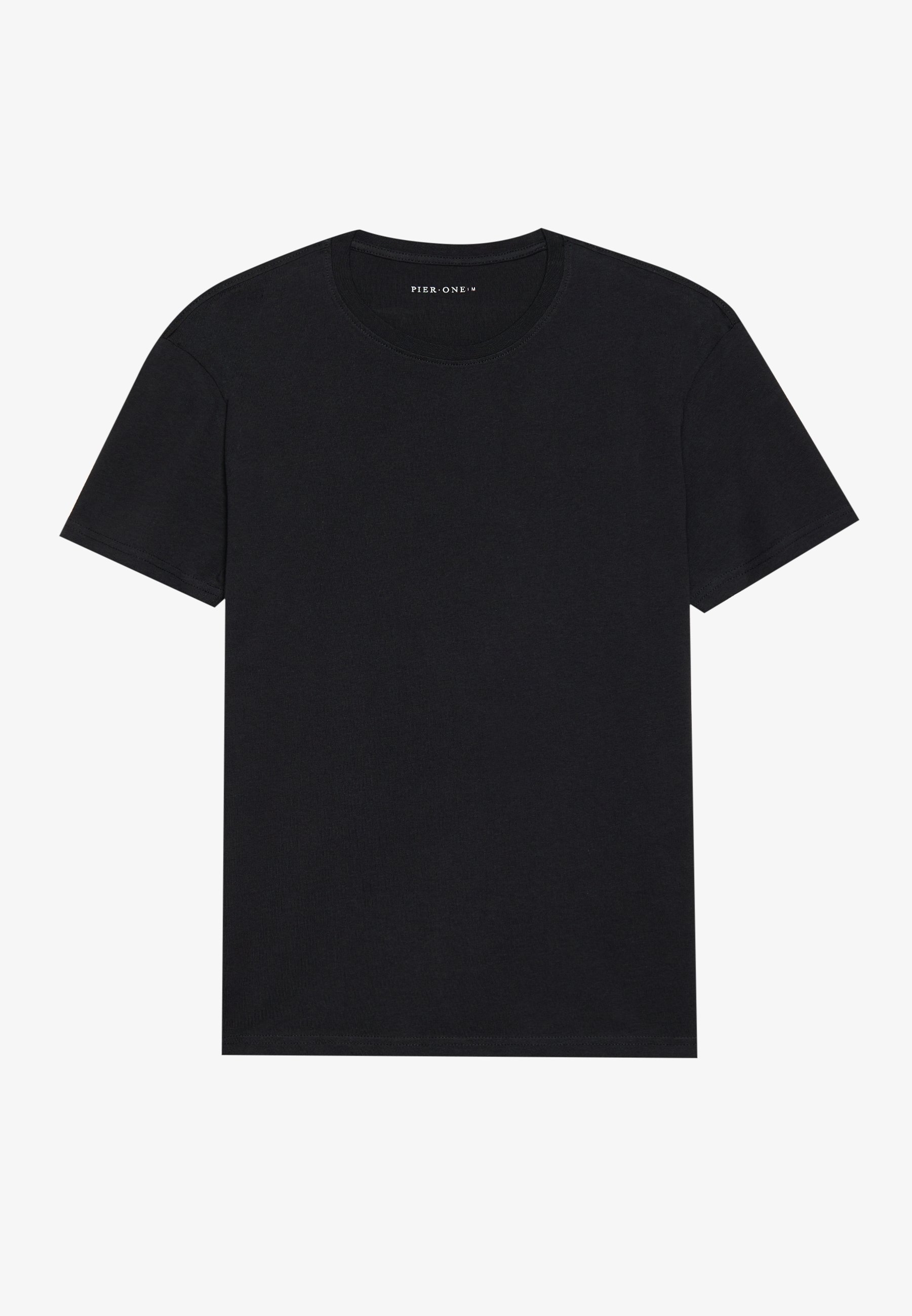 Pier One 5-pack - Basic T-shirt - zwart