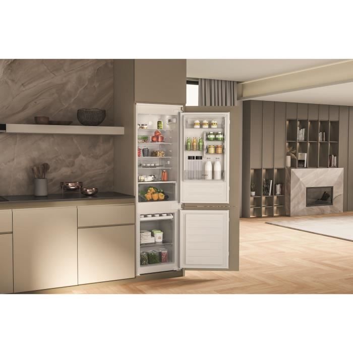 Frigorifero combinato - WHIRLPOOL - WHC18D071A1FR - Da incasso - 268 L - LessFrost - Classe energetica E - 177x54x54,5