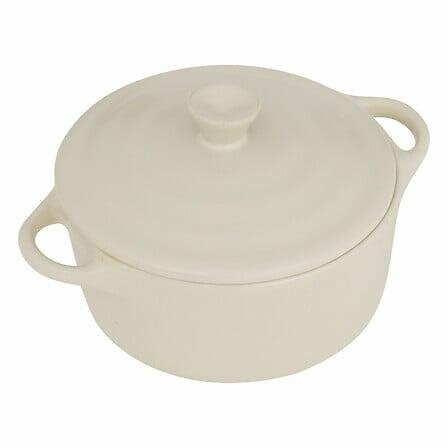 COCOTTE naczynie do zapiekania CERAMICZNE 10cm beżowe