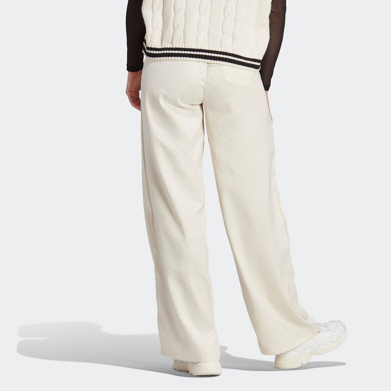 Pantaloni in raso con monogramma