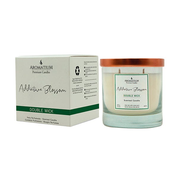 Lumânări Premium Addictive Blossom cu Fitil Dublu | 260GR