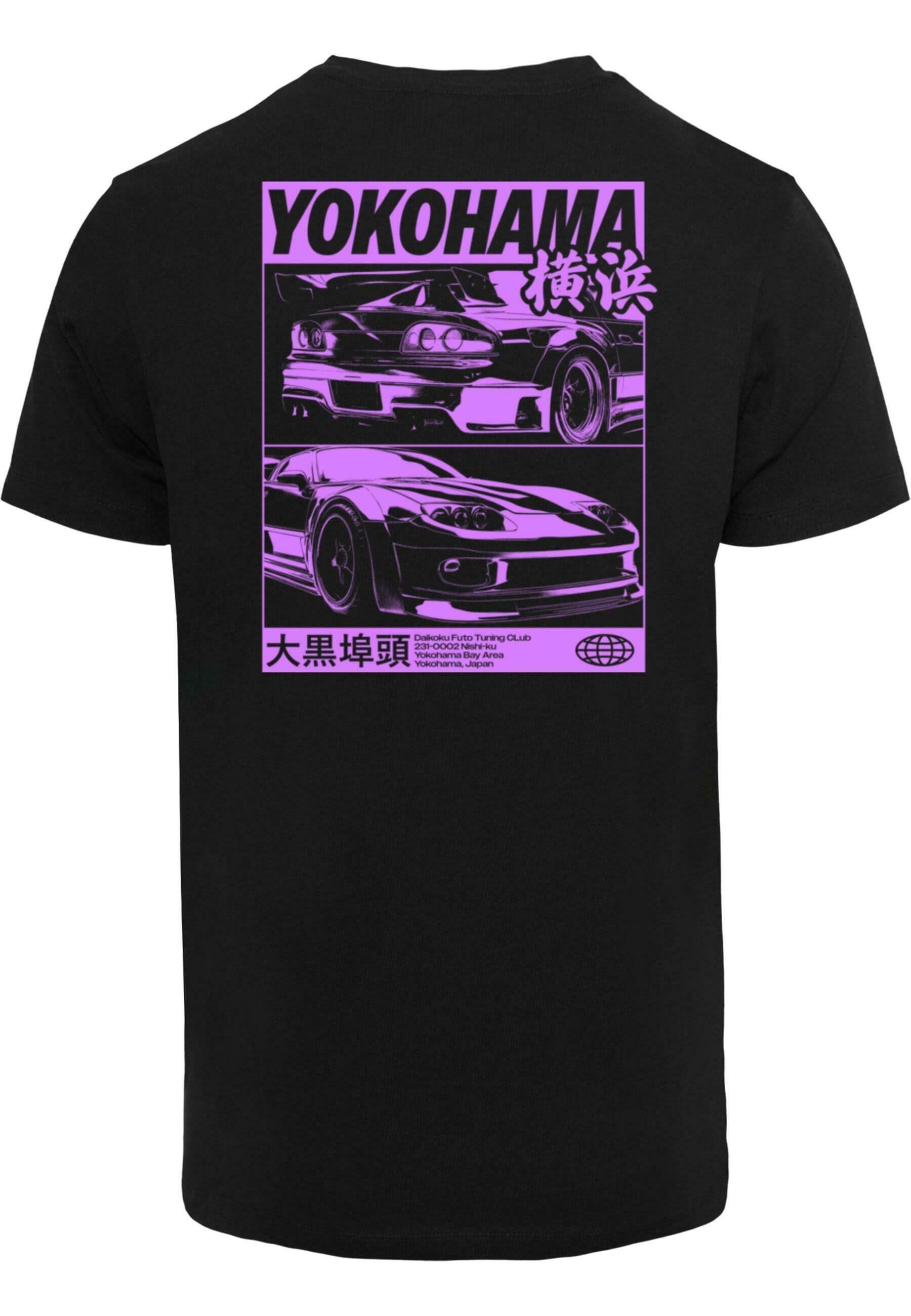 Mister Tee YOKOHAMA RACE TEE - Bedrucktes T-Shirt - Schwarz