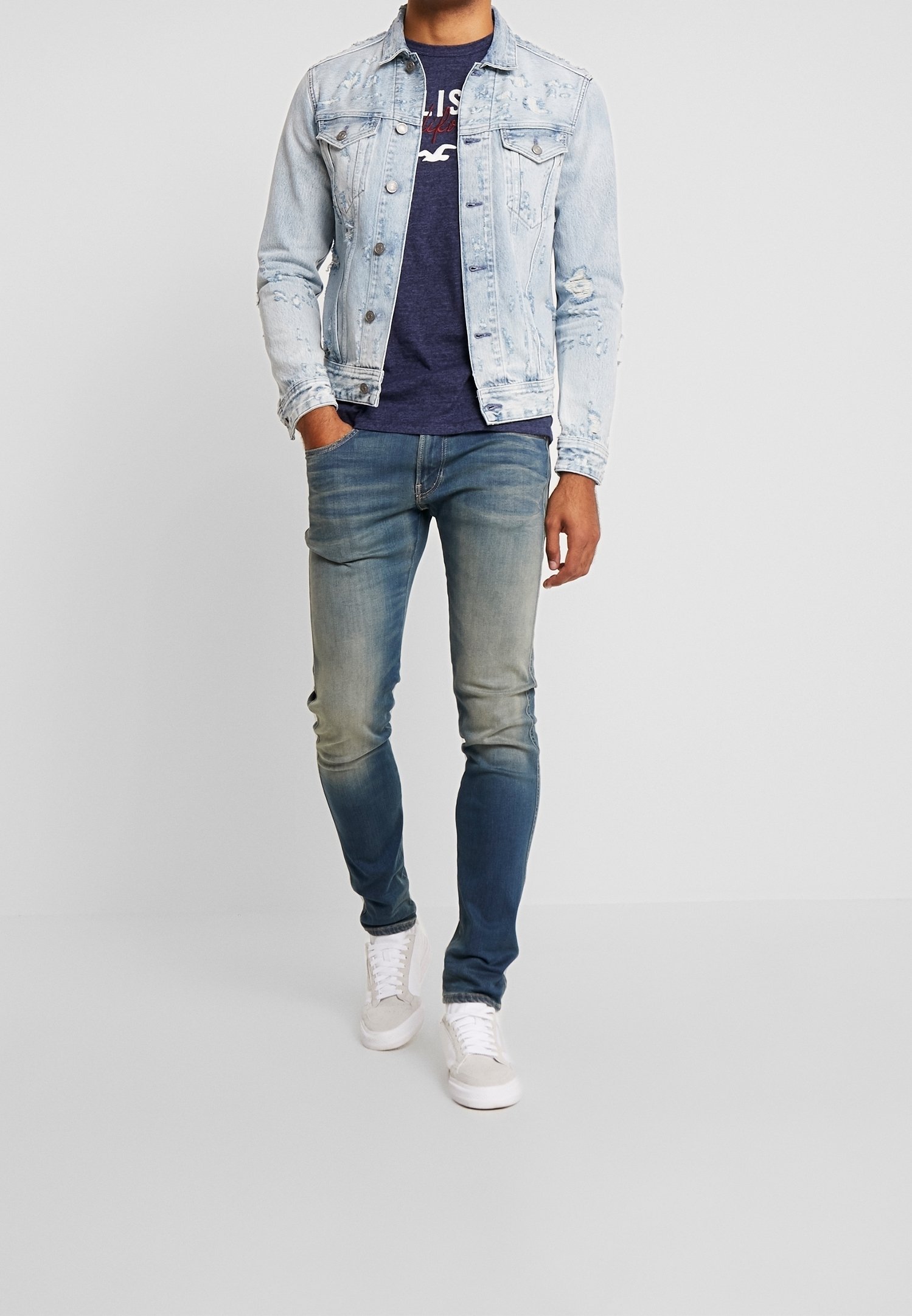 Veste en jean Replay - denim bleu clair