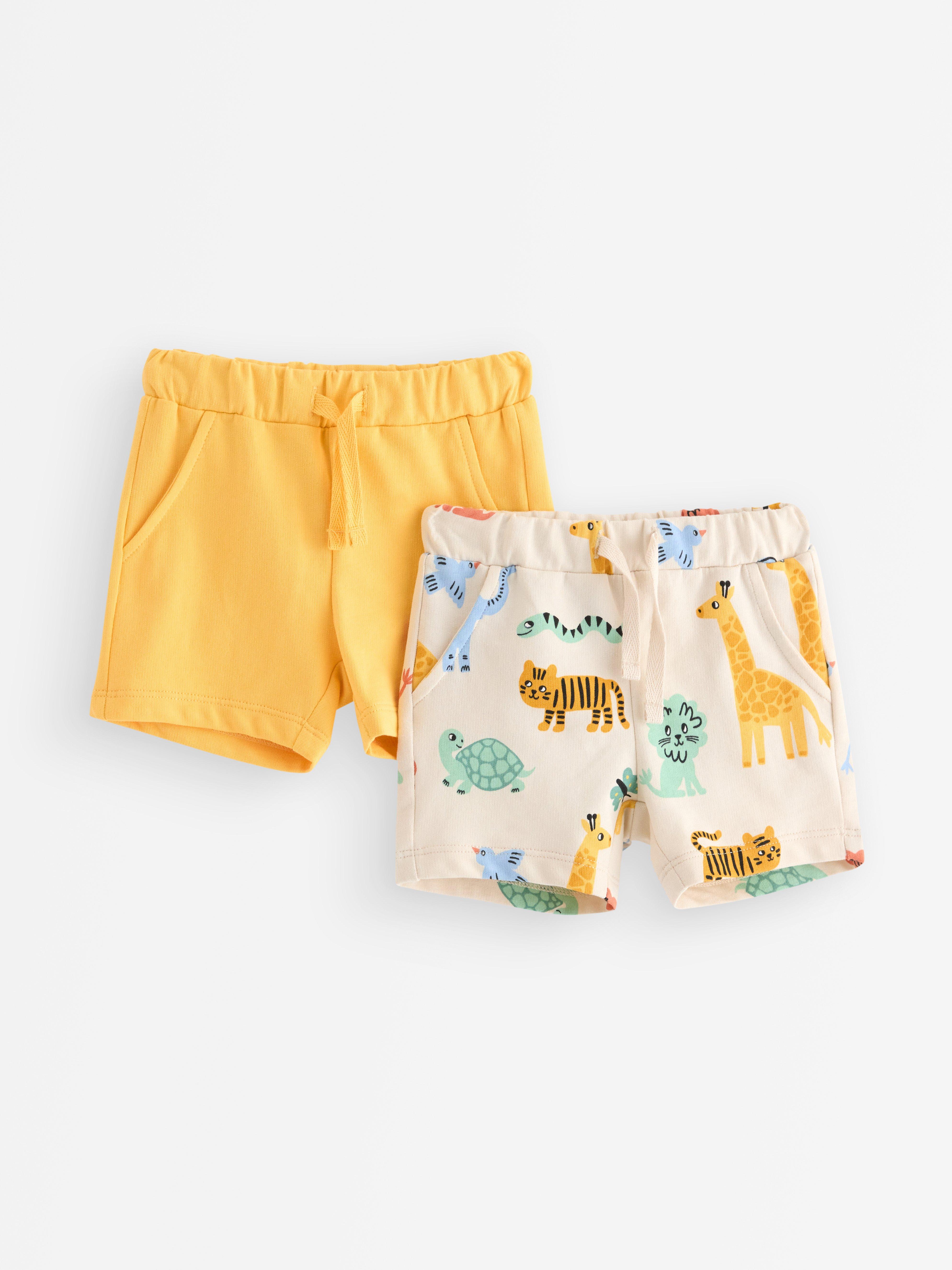 Lot de 2 trikåshorts Jaune clair poussiéreux