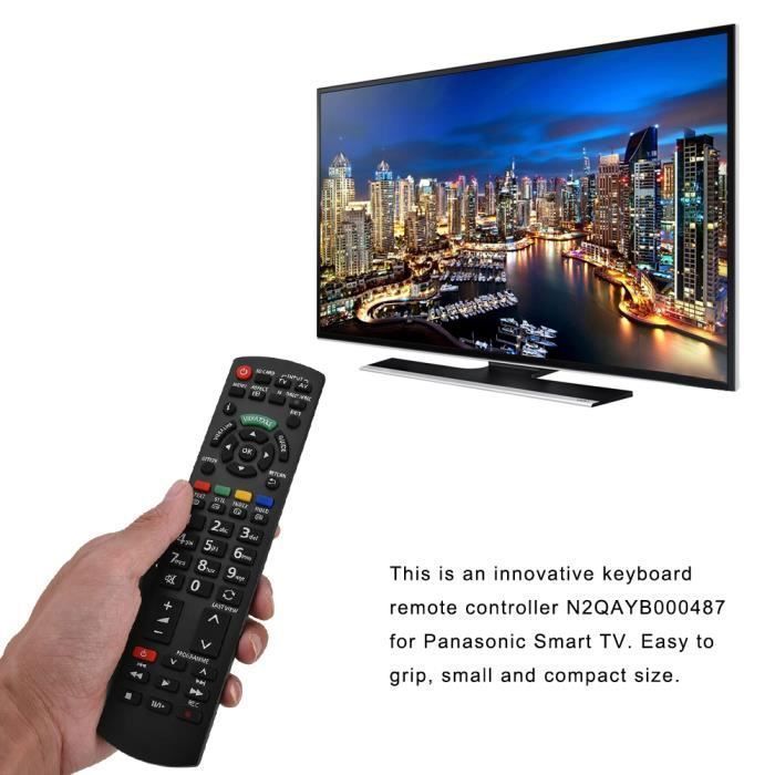 Universele afstandsbediening - Panasonic - N2QAYB000487 - Zwart - Directe kanaaltoegang - Stabiele prestaties