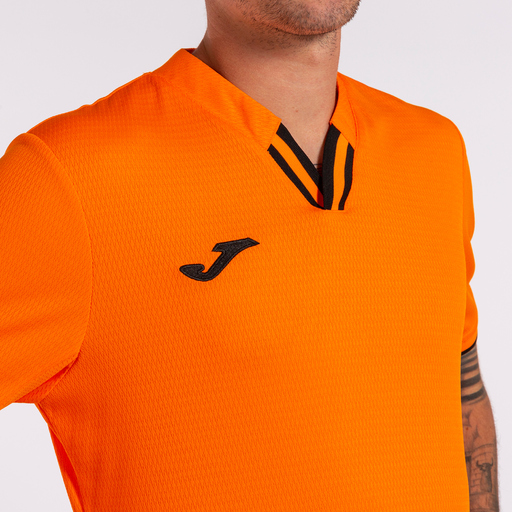 Tricou Joma Toletum IV cu mânecă scurtă, portocaliu și negru