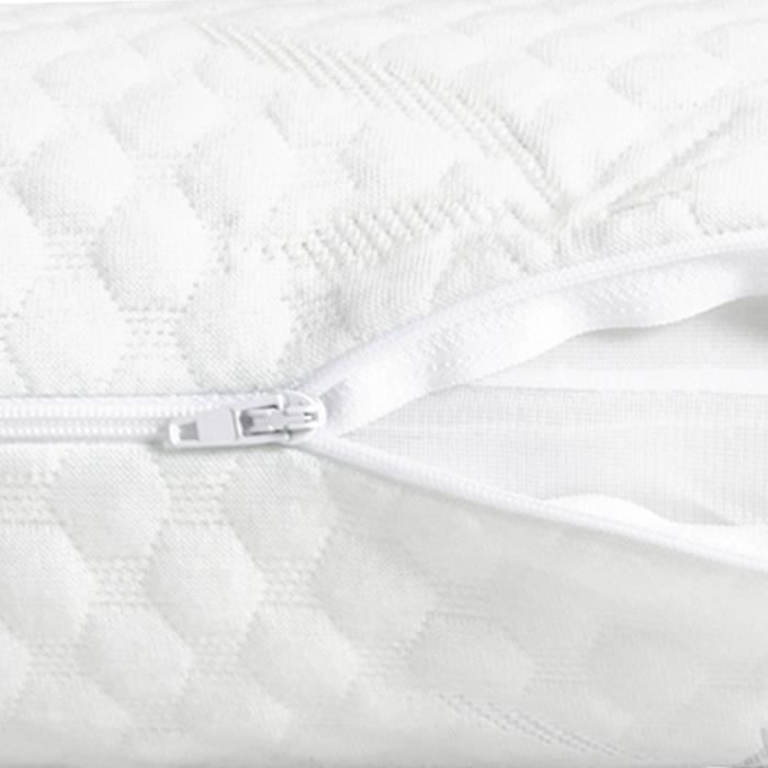 ROPA DE CAMA OLYMPE | Juego de 2 almohadas de MDF de 60x60 cm | Espuma viscoelástica | Firme
