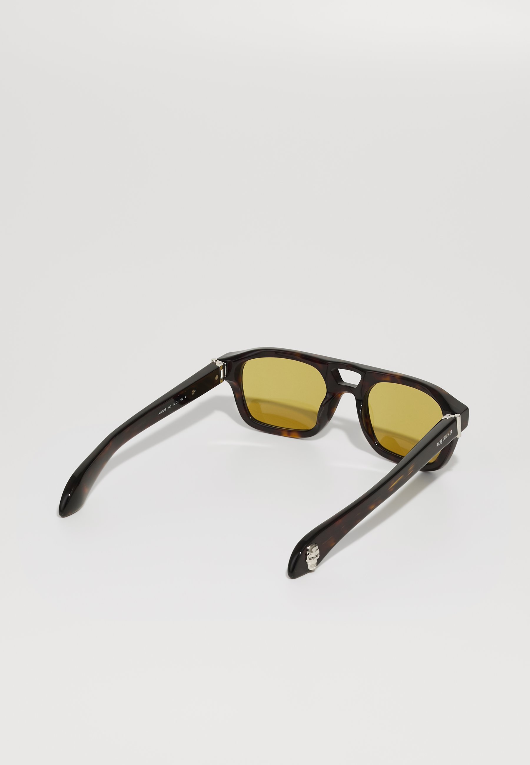 Alexander McQueen UNISEX - Zonnebril - havana/geel