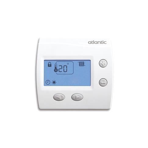 Termostato digital de ambiente ATLANTIC Domocable - Programable - Conectado - Blanco