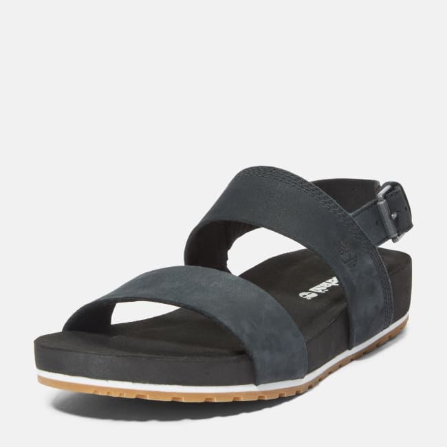 Sandalo a Doppia Fascia Malibu Waves da Donna in                colore nero