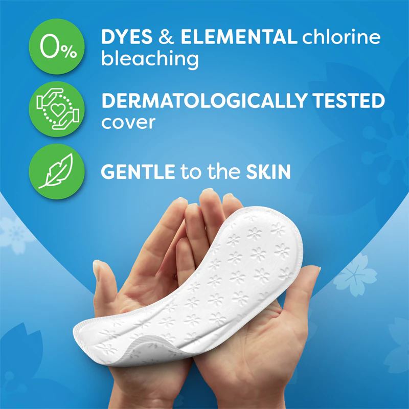 Protetores diários Carefree Cotton Flexiform sem fragrância