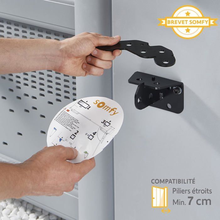 Motore per cancello a battente - SOMFY - Exavia Star - Per ante fino a 2,5 m - Rilevamento ostacoli - Kit completo