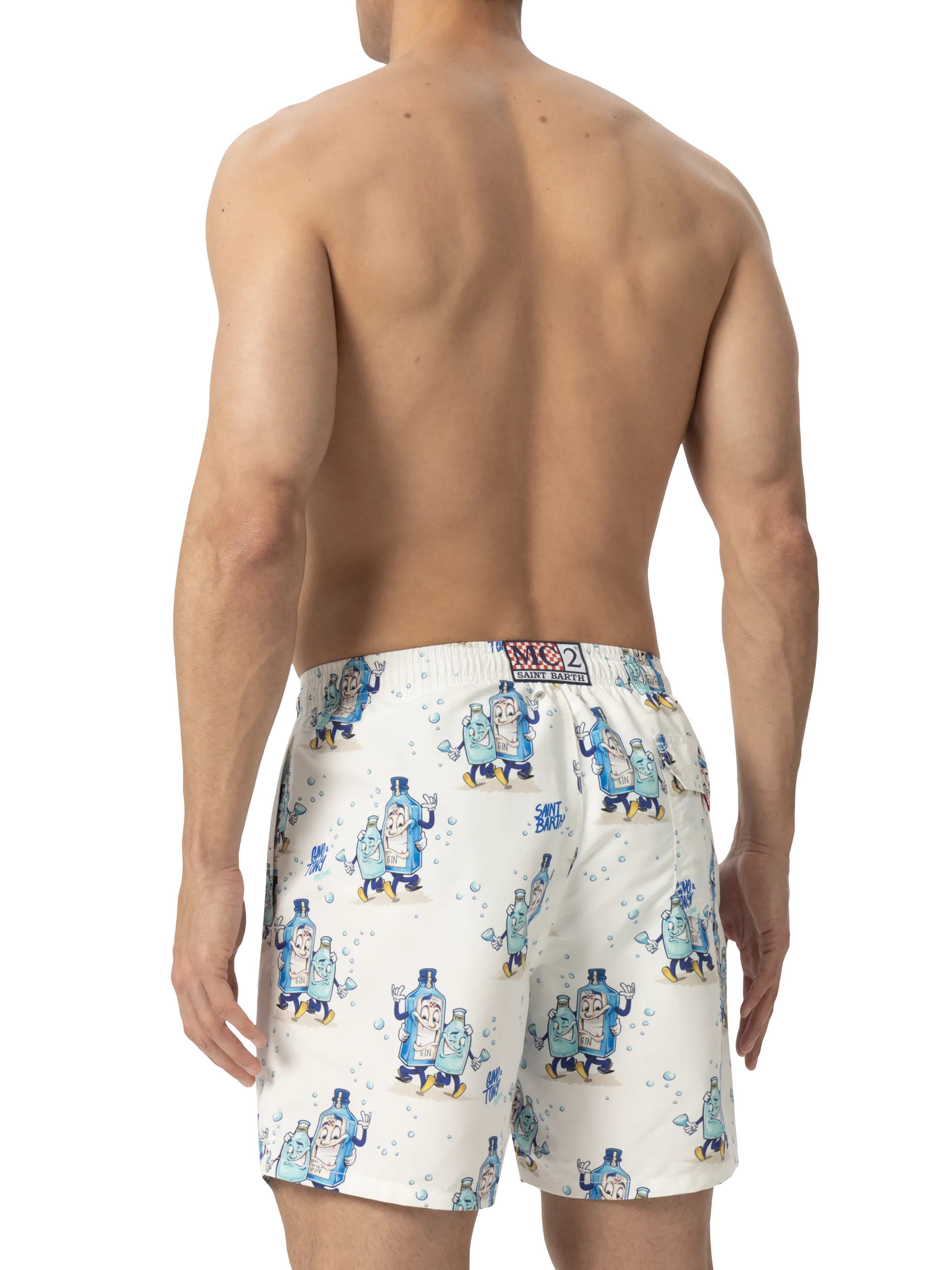 Gustavia midi-badpak met cocktailprint | CRYPTOPUPP