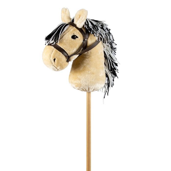 Caballo de palo - BYASTRUP - Cabeza de caballo rubia - Madera - A partir de 3 años - Para interiores