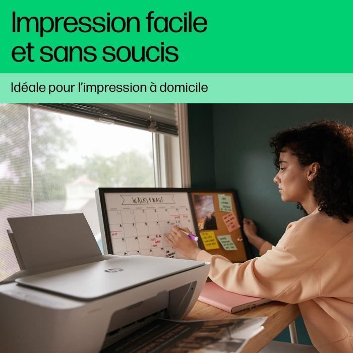 Imprimante tout-en-un HP DeskJet 2810e jet d'encre couleur + Carte Instant Ink