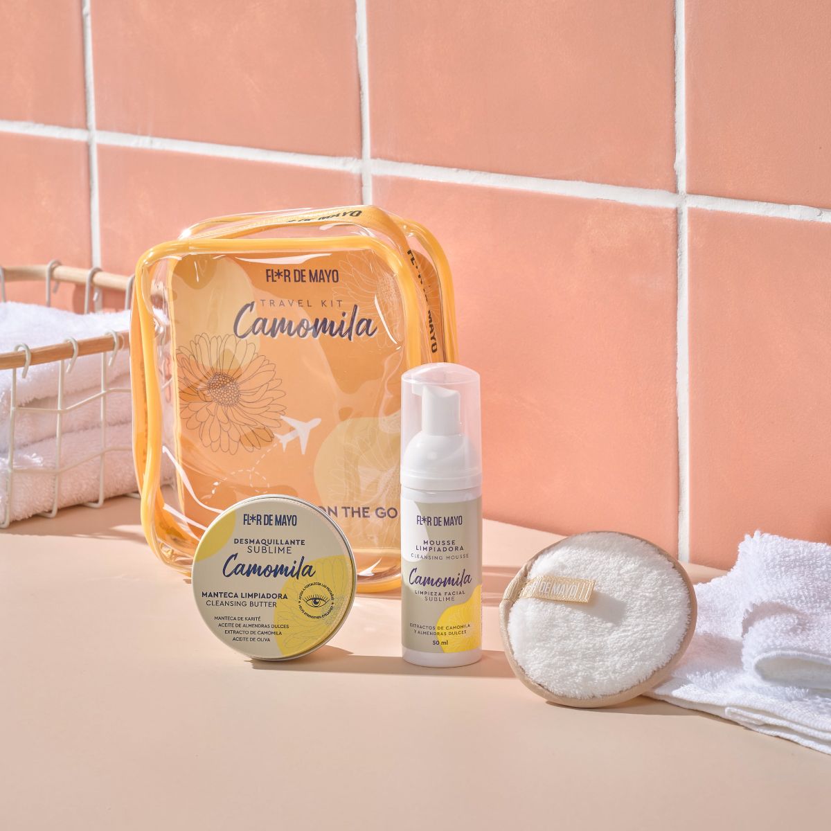 Putni set za čišćenje lica s kamilicom Sredstva za čišćenje lica