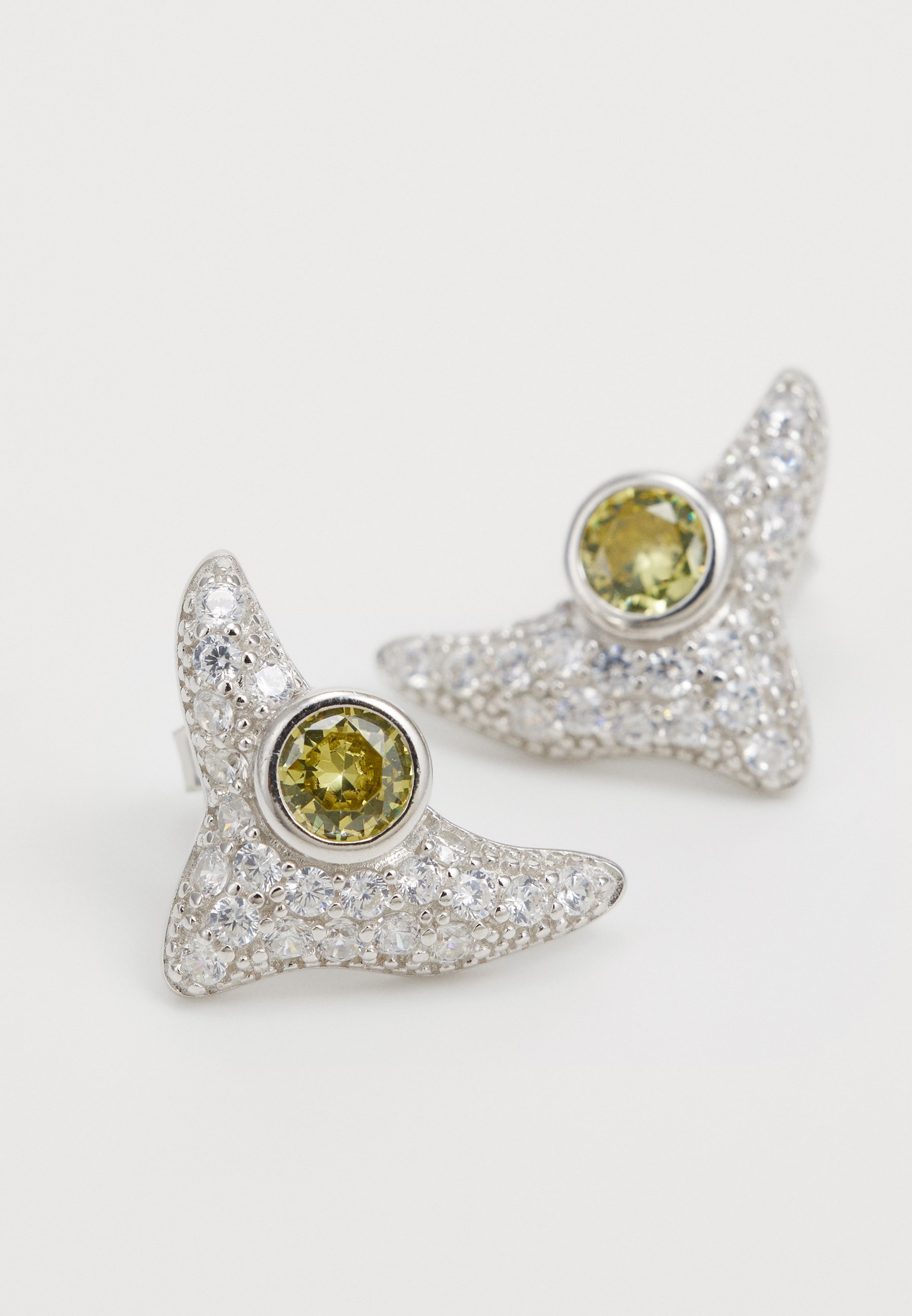 Collina Strada TRIGON STUDS - Boucles d'oreilles - olivine