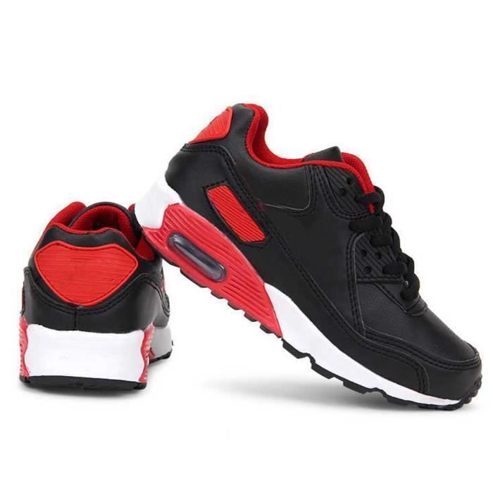 Zapatillas infantiles - MOBIGARLAN - Zapatillas deportivas nuevas - Negro 2 - Con cordones - Sintéticas - XH476AA