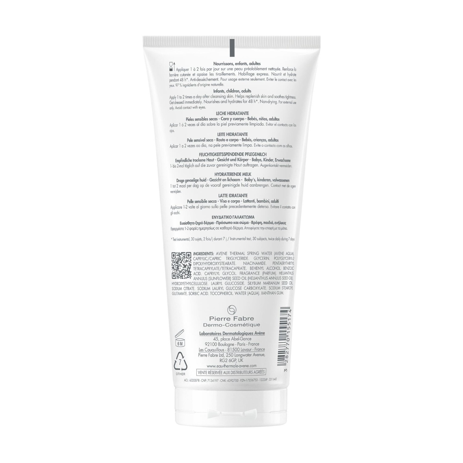 Avène Lait hydratant