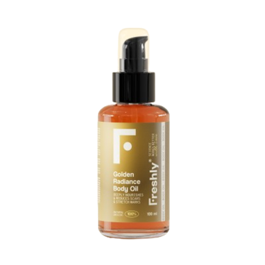 Freshly Cosmetics Kultainen hehku -vartaloöljy