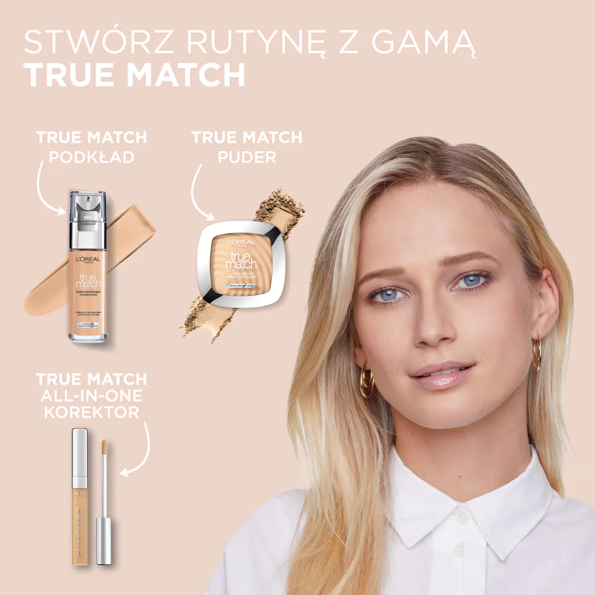 L'Oréal Paris True Match Podkład 3N