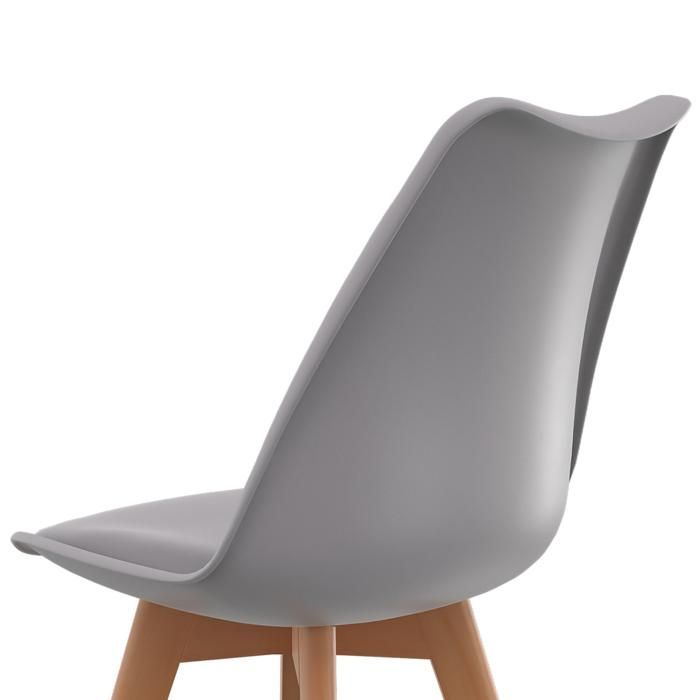 IDMARKET Lot de 6 chaises de salle à manger SARA scandinaves bleu x2, gris clair, gris foncé x2, jaune
