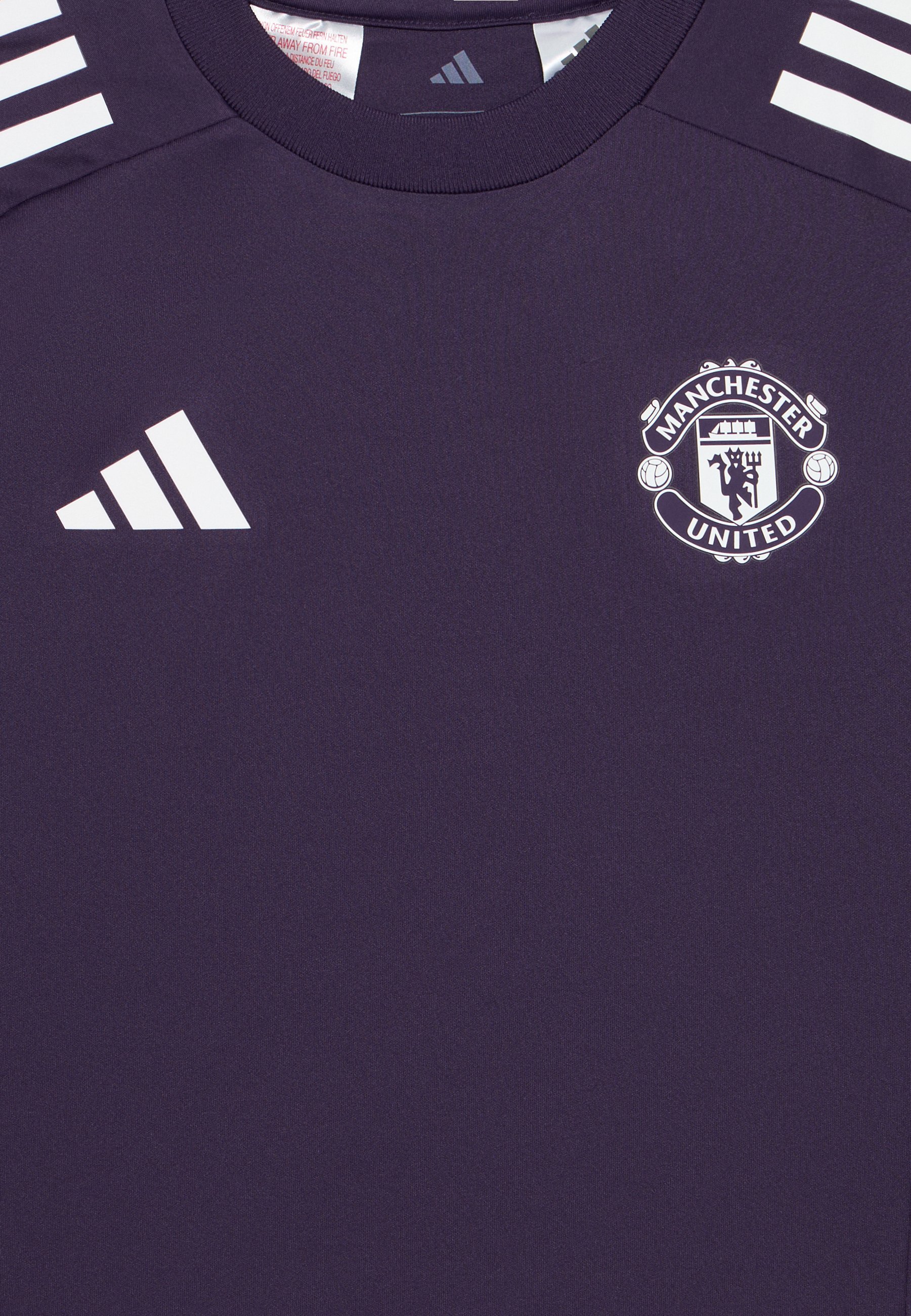 adidas Performance MANCHESTER UNITED SHORT SLEEVE UNISEX - Fotballskjorte - aurora plum/white/black