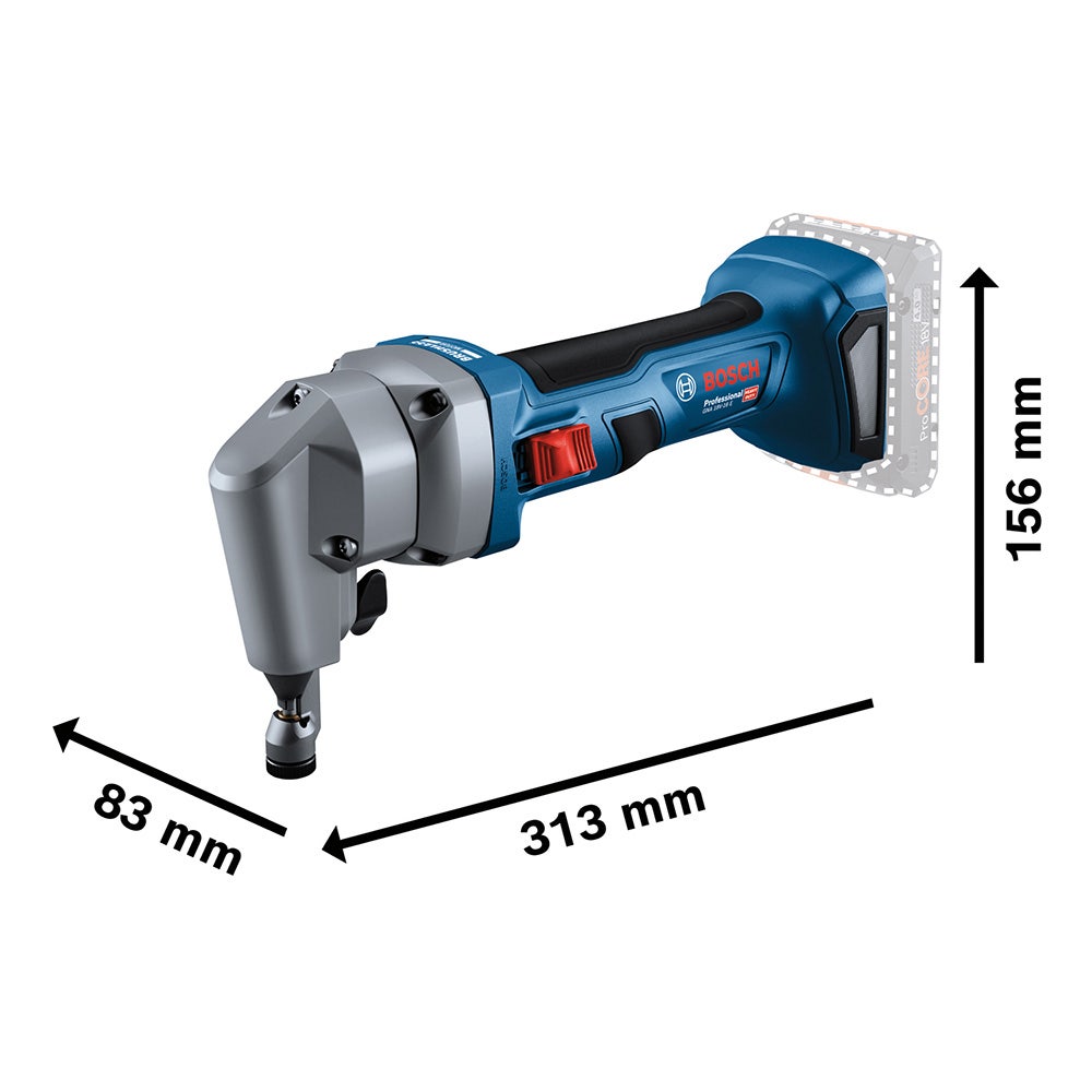 Cortador de metal sem escova BOSCH 18V 1,6mm Skin GNA18V16E 0.601.529.600