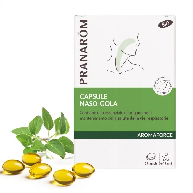 PRANAROM Pranarom Aromaforce Bio 30 capsules voor neus en keel