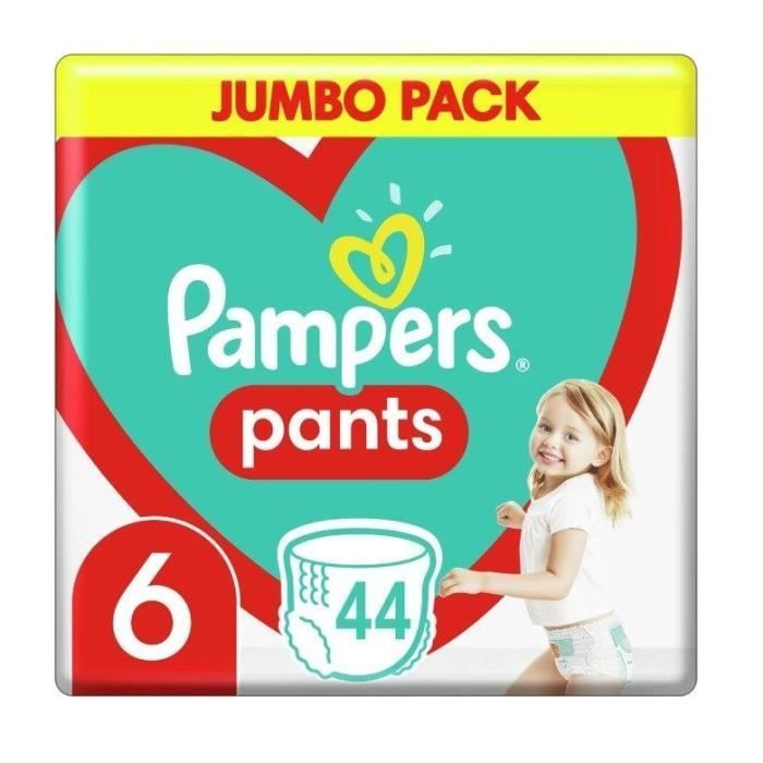 Pampers Couches 15kg+, taille 6-EXLARGE, 44pcs - 8006540069356