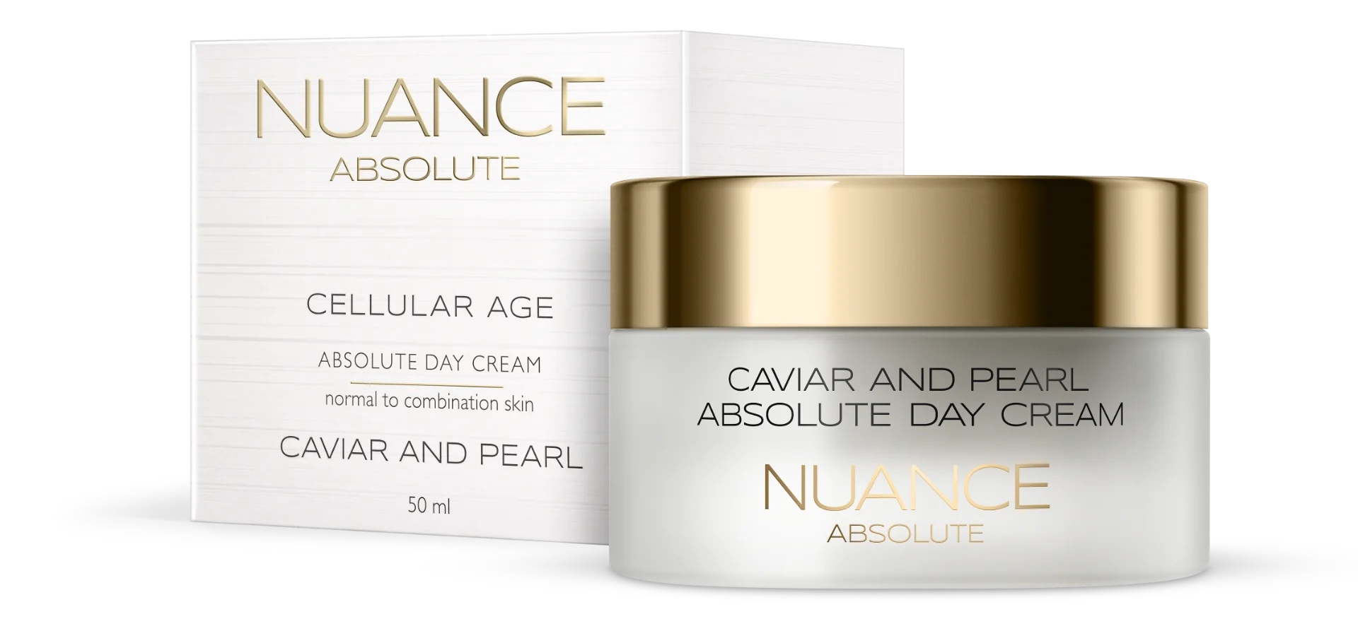 NUANCE Nuance Absolute Caviar et Perle Crème de Jour 50 ml Crème de jour multi-active pour peaux normales à mixtes