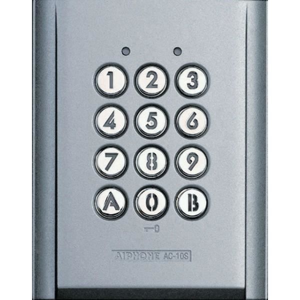 Clavier saillie antivandale - AIPHONE - AC10S - Rétro éclairé - 100 codes - 2 relais