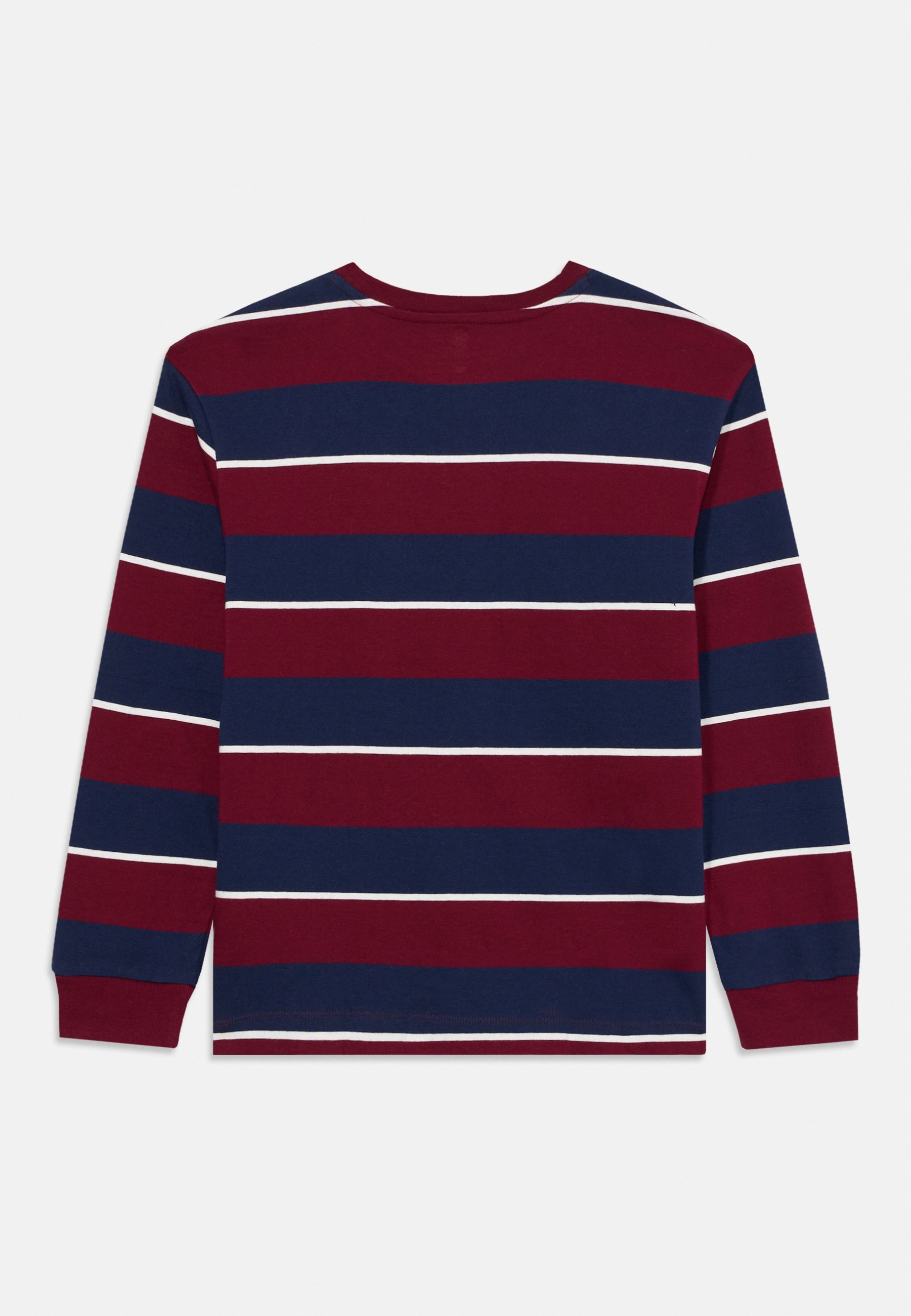 GAP LS Relaxed T-shirt - Top met lange mouwen - marineblauw/rood