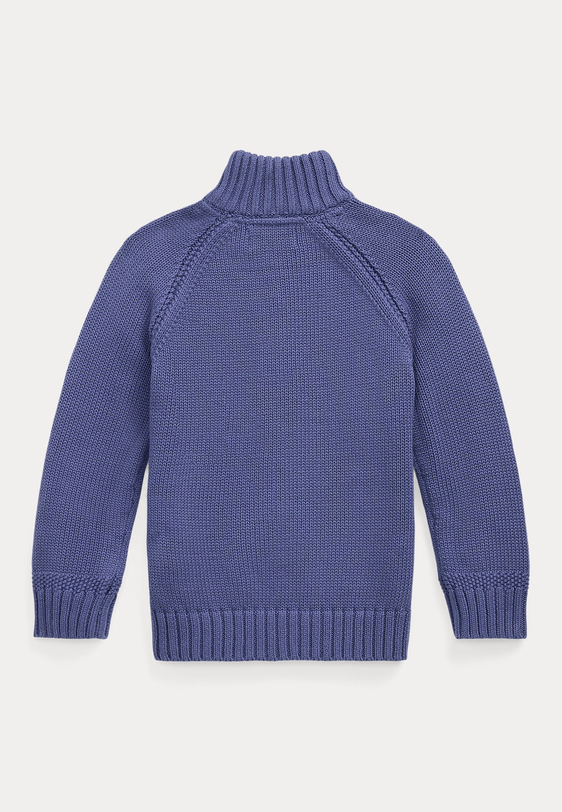 Polo Ralph Lauren katoenen trui met volledige ritssluiting - vest - klassiek blauw