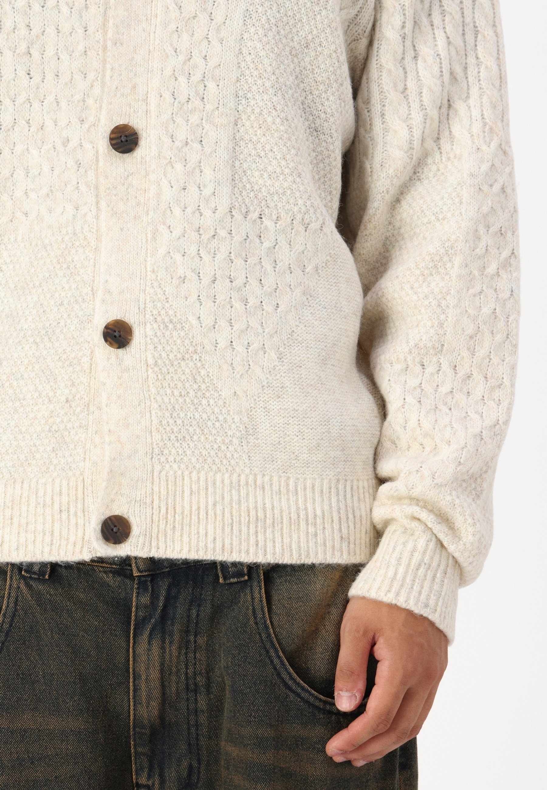 Cardigan Jack & Jones PREMIUM - color sabbia
