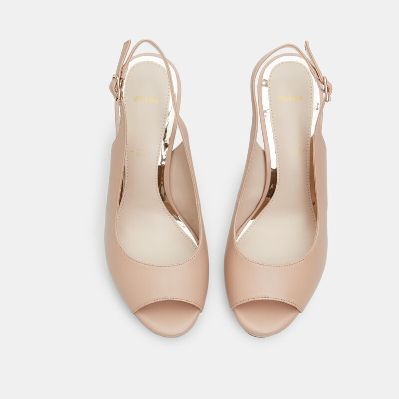 BATA Damslingback med peep-toe och 9 cm klack