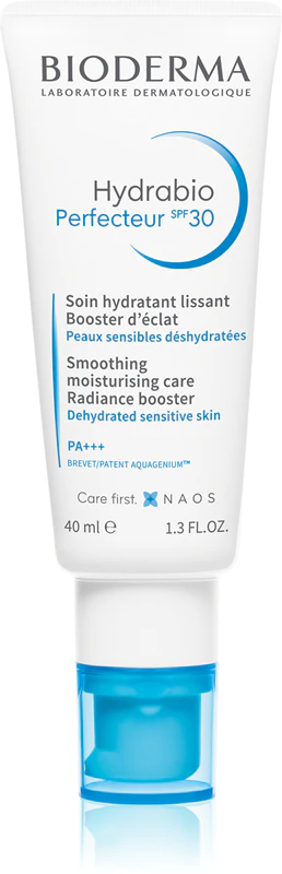 Bioderma Hydrabio Perfecteur, cuidado hidratante que uniformiza o tom da pele, FPS 30.