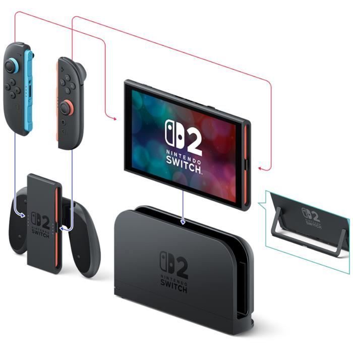 Nintendo Switch 2 Console Light Blue & Light Red + Mario Kart World (Code)