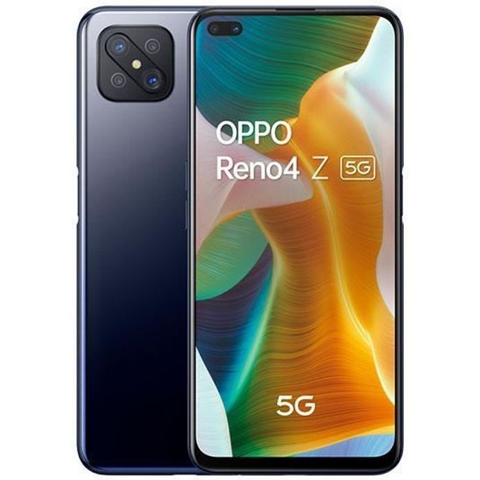Smartphone Oppo Reno 4 Z 5G, 8 GB/128 GB, negro (negro tinta), doble SIM
