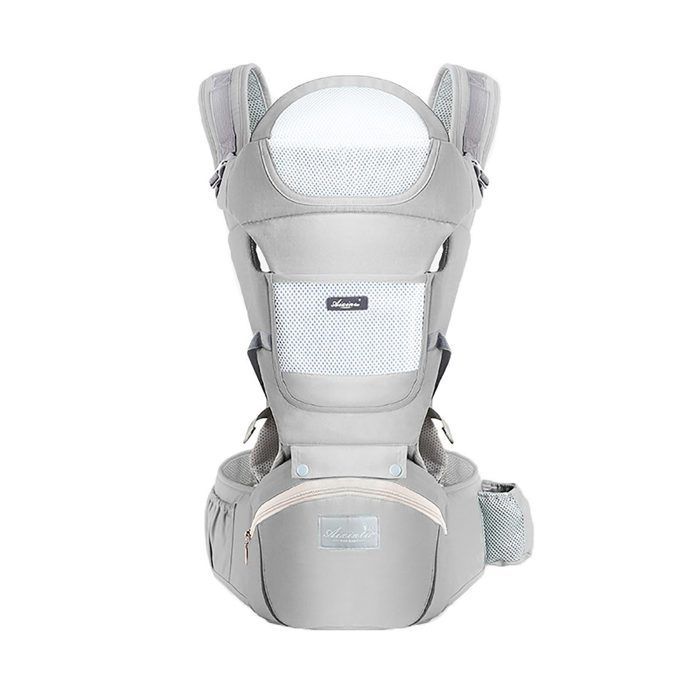 Porte-bébé 6 en 1 avec assise de hanche (ergonomique, respirant, monobloc, réglable), pour les nouveau-nés et les jeunes Étiquette