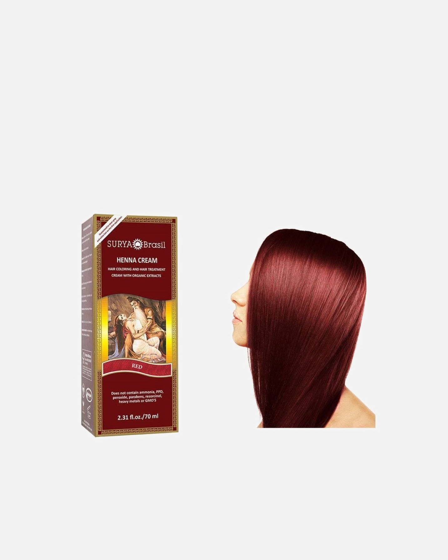 Surya Brasil Haarfärbe-Henna-Creme – 70 ml