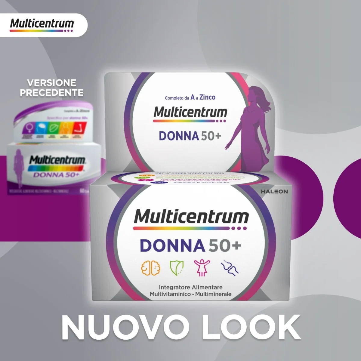 MULTICENTRUM Multicentrum Donna 50 + 30 comprimés Complément alimentaire multivitaminé pour femmes
