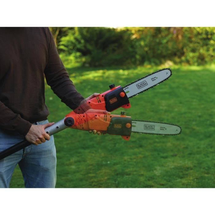 BLACK+DECKER PS7525-QS Elektrische snoeischaar op steel - 800W - 25cm - Uitschuifbare steel tot 2,44m